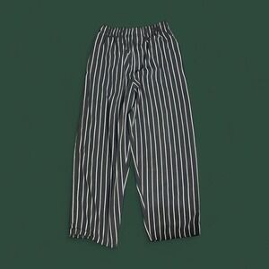 Uncommon Threads Chef Pants Black White Pinstripe Small Mens Workwear Uniform